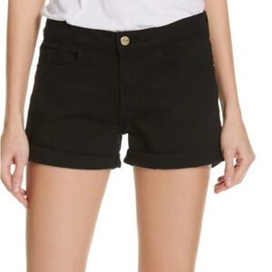 Frame Denim Black Le Cut Off Denim Shorts Size 26
